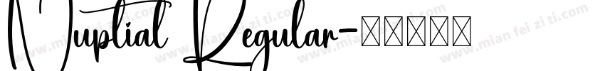 Nuptial Regular字体转换